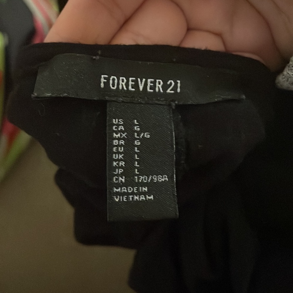 3/$15 Forever 21 Black T-Shirt Dress - Picture 3 of 6